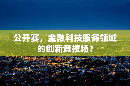公开赛，金融科技服务领域的创新竞技场？