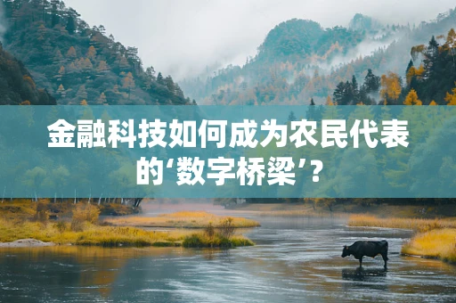金融科技如何成为农民代表的‘数字桥梁’？