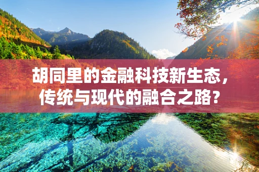 胡同里的金融科技新生态，传统与现代的融合之路？