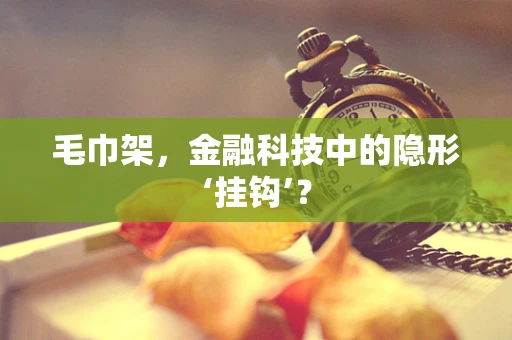 毛巾架，金融科技中的隐形‘挂钩’？