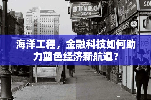海洋工程，金融科技如何助力蓝色经济新航道？