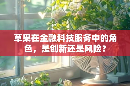 草果在金融科技服务中的角色，是创新还是风险？
