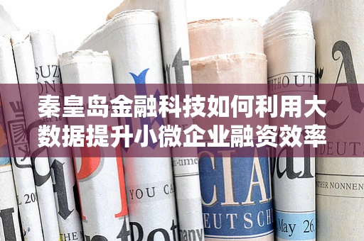 秦皇岛金融科技如何利用大数据提升小微企业融资效率？