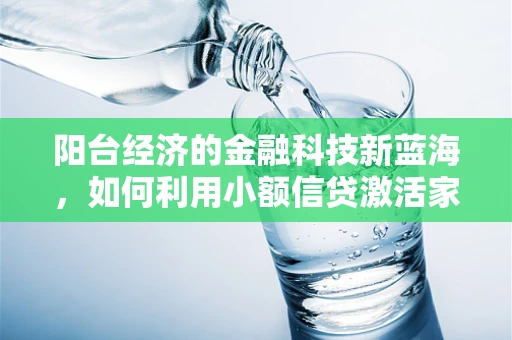 阳台经济的金融科技新蓝海，如何利用小额信贷激活家庭微创业？