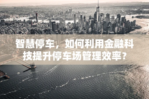 智慧停车，如何利用金融科技提升停车场管理效率？