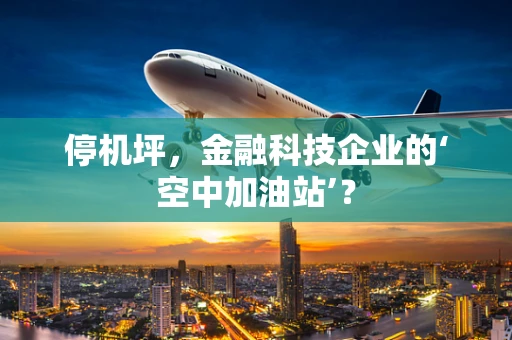 停机坪，金融科技企业的‘空中加油站’？