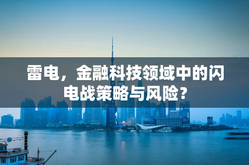 雷电，金融科技领域中的闪电战策略与风险？