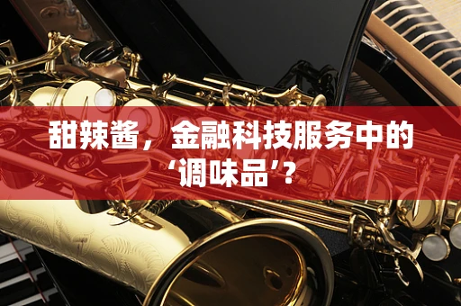 甜辣酱，金融科技服务中的‘调味品’？