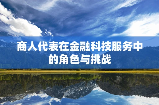 商人代表在金融科技服务中的角色与挑战