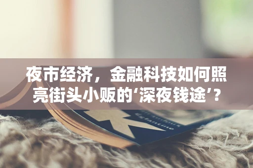 夜市经济，金融科技如何照亮街头小贩的‘深夜钱途’？