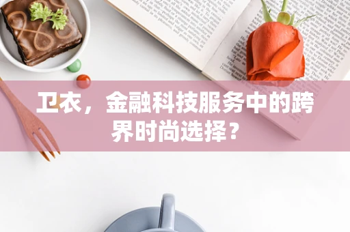 卫衣，金融科技服务中的跨界时尚选择？