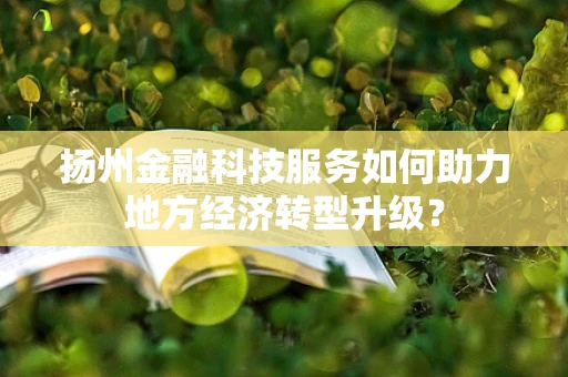 扬州金融科技服务如何助力地方经济转型升级？