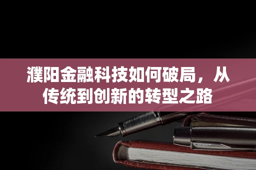 濮阳金融科技如何破局，从传统到创新的转型之路