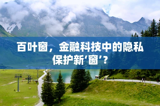 百叶窗，金融科技中的隐私保护新‘窗’？