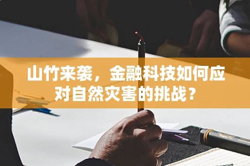 山竹来袭，金融科技如何应对自然灾害的挑战？