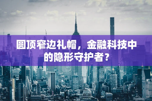 圆顶窄边礼帽，金融科技中的隐形守护者？