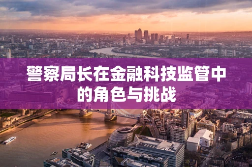 警察局长在金融科技监管中的角色与挑战