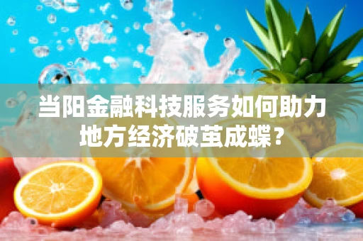 当阳金融科技服务如何助力地方经济破茧成蝶？