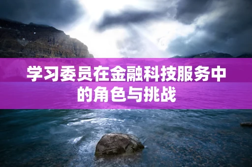 学习委员在金融科技服务中的角色与挑战