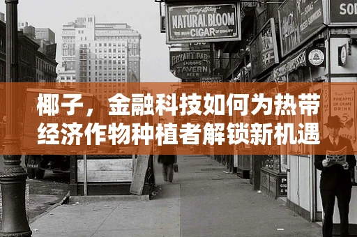 椰子，金融科技如何为热带经济作物种植者解锁新机遇？