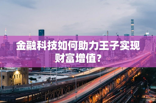 金融科技如何助力王子实现财富增值？