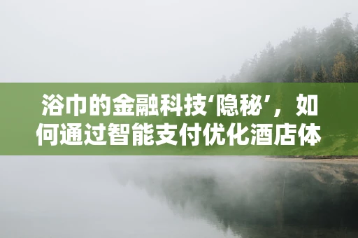 浴巾的金融科技‘隐秘’，如何通过智能支付优化酒店体验？