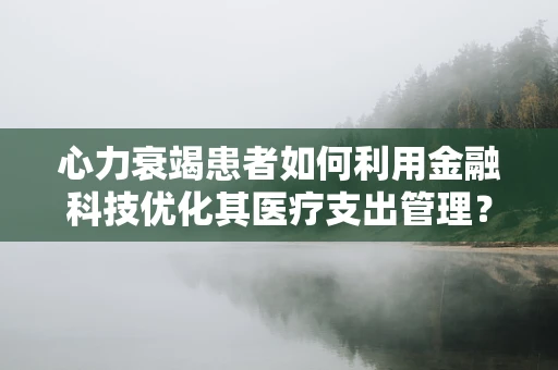 心力衰竭患者如何利用金融科技优化其医疗支出管理？