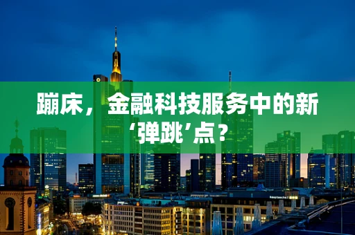 蹦床，金融科技服务中的新‘弹跳’点？