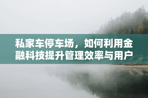 私家车停车场，如何利用金融科技提升管理效率与用户体验？