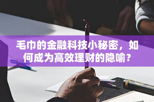 毛巾的金融科技小秘密，如何成为高效理财的隐喻？