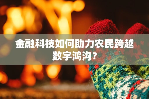 金融科技如何助力农民跨越数字鸿沟？