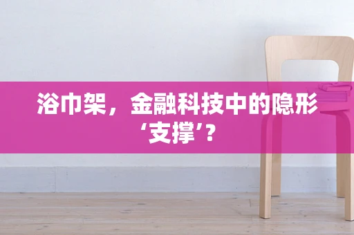浴巾架，金融科技中的隐形‘支撑’？