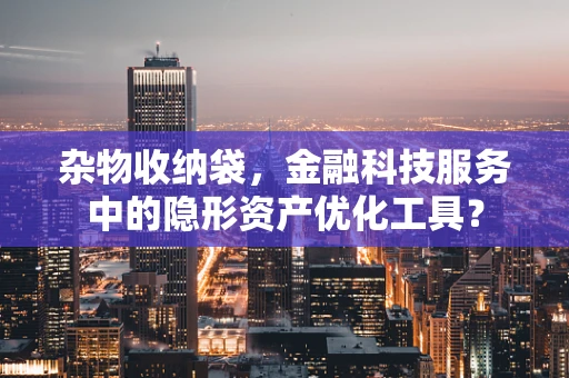 杂物收纳袋，金融科技服务中的隐形资产优化工具？