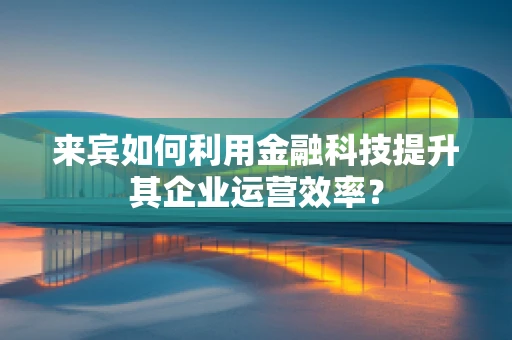 来宾如何利用金融科技提升其企业运营效率？