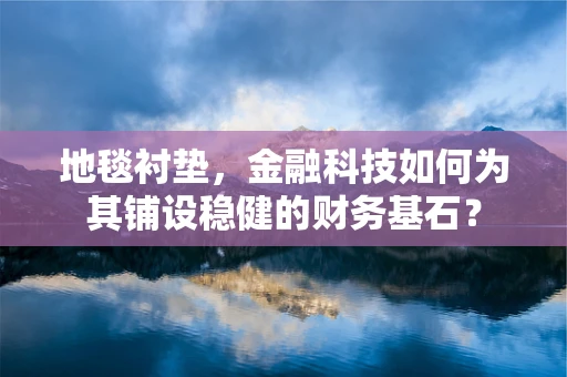 地毯衬垫，金融科技如何为其铺设稳健的财务基石？