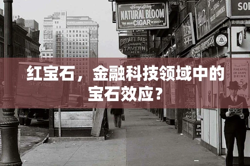 红宝石，金融科技领域中的宝石效应？