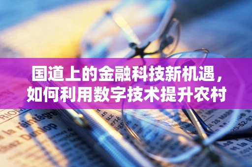 国道上的金融科技新机遇，如何利用数字技术提升农村金融服务效率？