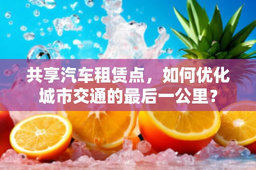 共享汽车租赁点，如何优化城市交通的最后一公里？