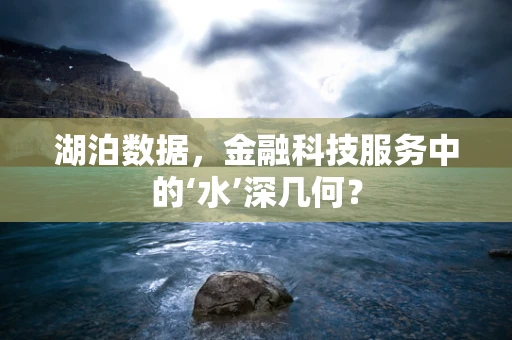 湖泊数据，金融科技服务中的‘水’深几何？