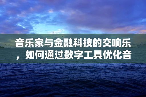 音乐家与金融科技的交响乐，如何通过数字工具优化音乐创作资金管理？