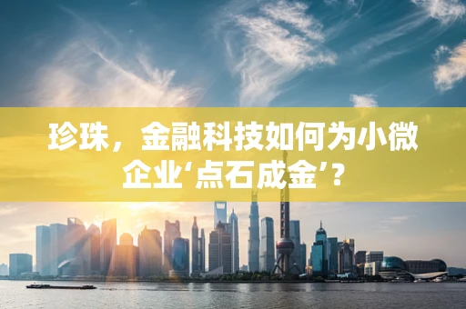 珍珠，金融科技如何为小微企业‘点石成金’？