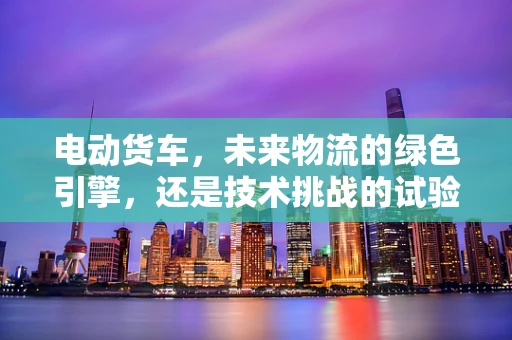 电动货车，未来物流的绿色引擎，还是技术挑战的试验场？