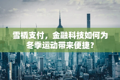 雪橇支付，金融科技如何为冬季运动带来便捷？