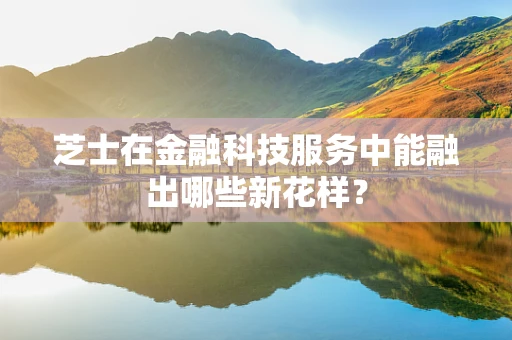 芝士在金融科技服务中能融出哪些新花样？