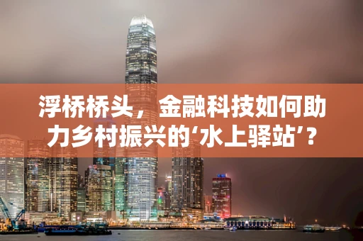 浮桥桥头，金融科技如何助力乡村振兴的‘水上驿站’？